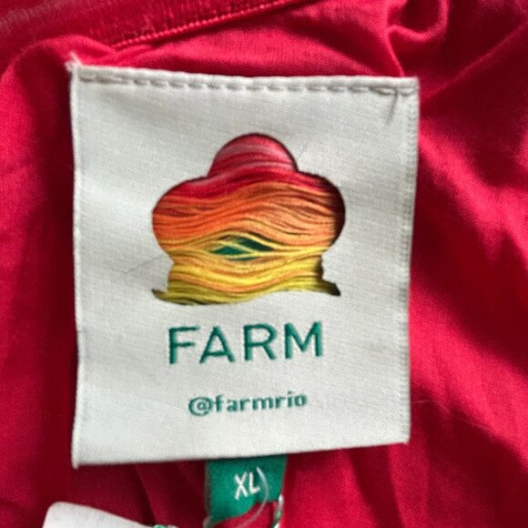 FARM Rio NWT one-shoulder tiered fruit maxi dress (XL) - Picture 3 of 11